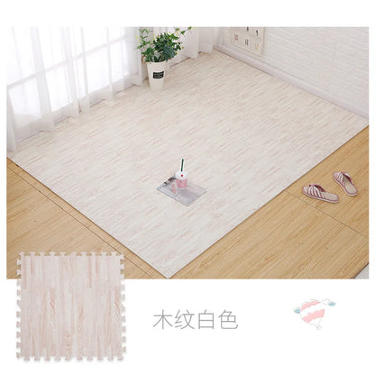 Wood Grain Puzzle Floor Foam Carpet Bedroom Splicing Mat  Baby Play Mat Interlocking Exercise Tiles30*30cm